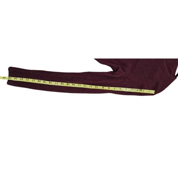 41 Hawthorn 100% Cashmere Sweater Women’s Size L Burgundy Soft Lightweight - Picture 8 of 9